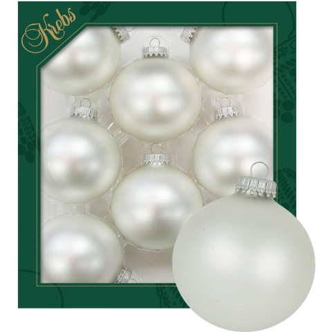 Kerstballen - 16x stuks - parel grijs - glas - 7 cm - mat -