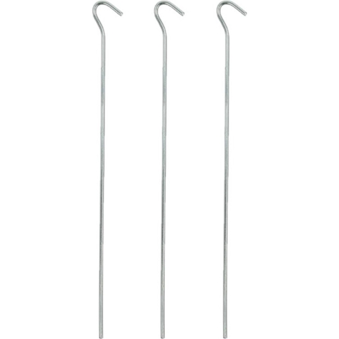 Grondpennen/tentharingen metaal halfrond 30 cm - 30x stuks - Kampeer artikelen - tent/windscherm -