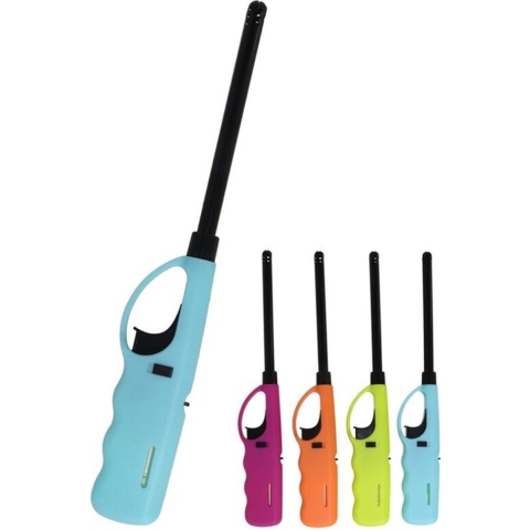 8x Barbecue /keuken aansteker navulbaar 27 cm -
