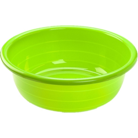 Set van 2x stuks grote kunststof teiltje/afwasbak rond 20 liter groen -