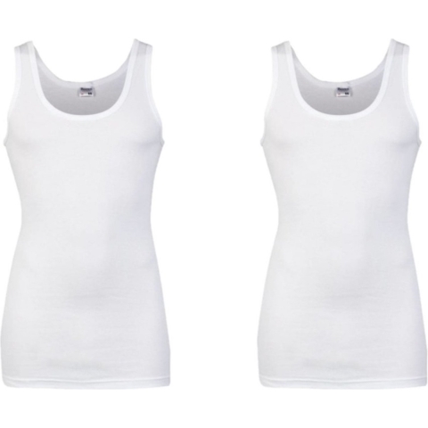 Set van 2x stuks grote maten Beeren heren hemd wit, maat: 3XL -