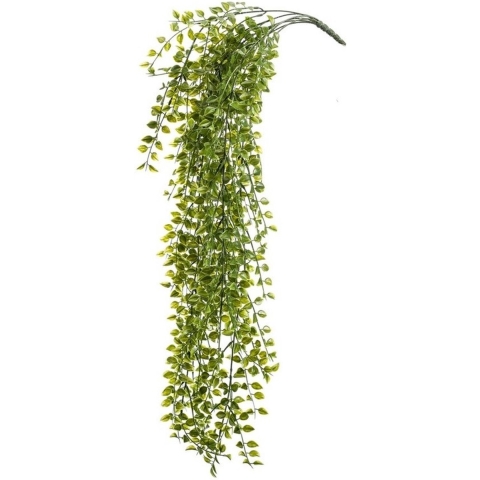 Kunstplant Ficus - groen - tak - UV bestendig - 80 cm -