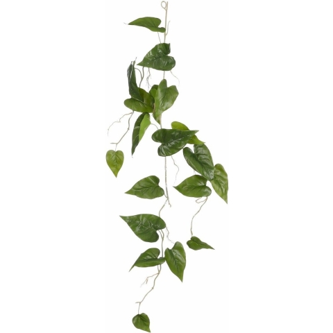 Mica Decoration kunstplant slinger Philodendron - groen - 115 cm - Kamerplant snoer -