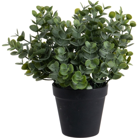 Eucalyptus Kunstplant - in pot - groen - H28 cm -