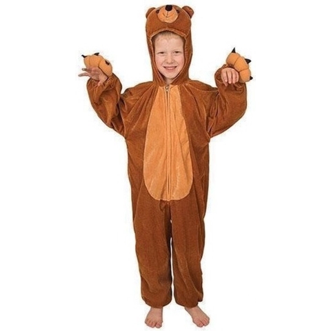 Pluche beer kostuum voor kinderen 104 -