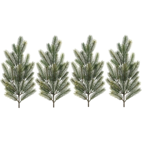4x Groene kersttakken / dennentakjes 66 cm kerstversiering -