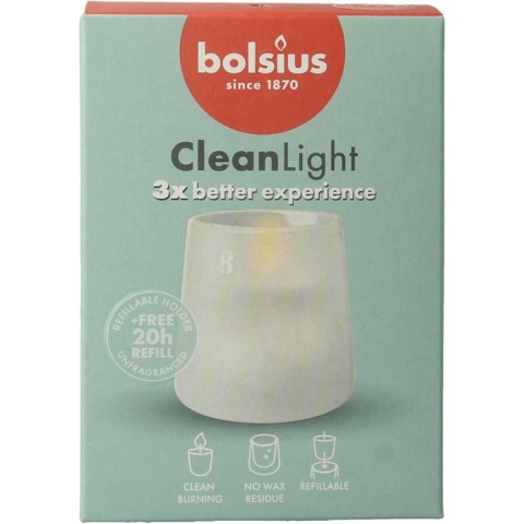 Bolsius Clean Light Zero Starterkit Wit