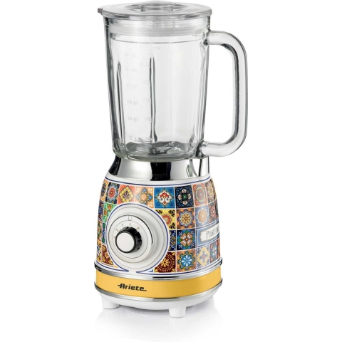 Ariete Positano 0583 - Italiaans design blender - 1100 Watt - glazen kan - 1,5 liter inhoud - Ice crush