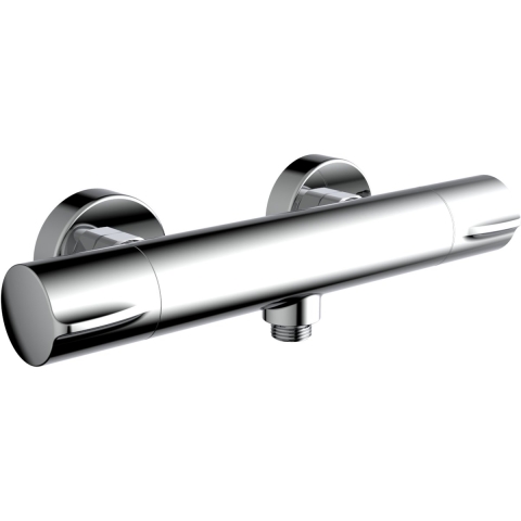 Plieger Voda - Douchethermostaat met omstel, koppelingen en draaibare uitloop - HOH 15cm - Chroom