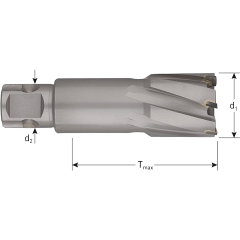 Rotec HM Kernboor HARD-LINE, universeel 19, ø47x55 - 5460471
