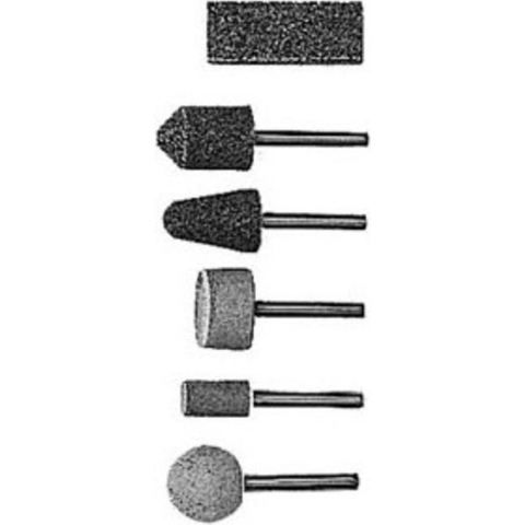 Wolfcraft Keramische slijpstiften | 1 slijpsteen | 6mm | 5 stuks - 2144000