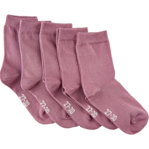 Minymo Sokken - 5-pack - Donker Orchid - Minymo - 35/38 - Sokken