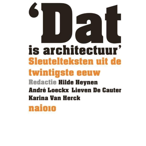 Dat is architectuur (Hardback)