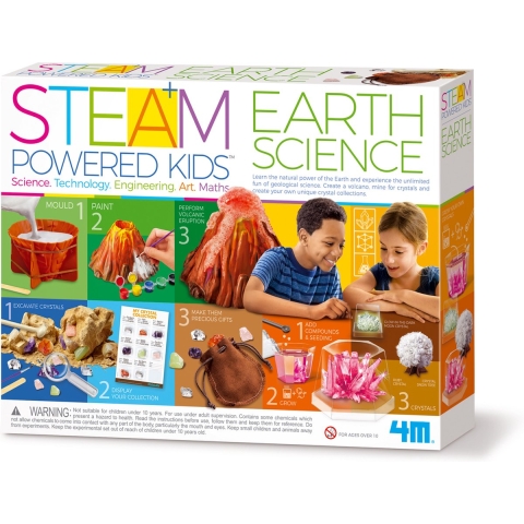4M Wetenschapsset - Steam Plus - Aardwetenschappen - 4M - OneSize - Creatieve Speelset