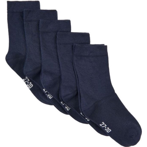 Minymo Sokken - 5-pack - Navy - Minymo - 19/22 - Sokken