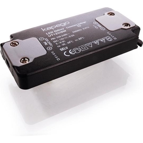 Deko Light FLAT, CV, UT12V/6W LED-driver Constante spanning 6 W 0 - 500 mA 12 V 1 stuk(s)