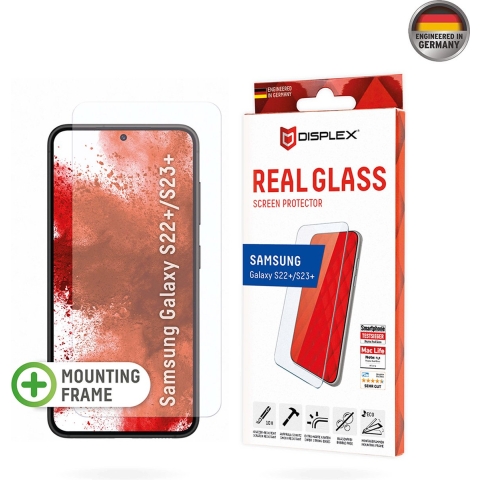 DISPLEX neu 01773 Screenprotector (glas) Samsung Galaxy S22+, Galaxy S23+ 1 stuk(s) Anti-vingerafdruk, Krasvast