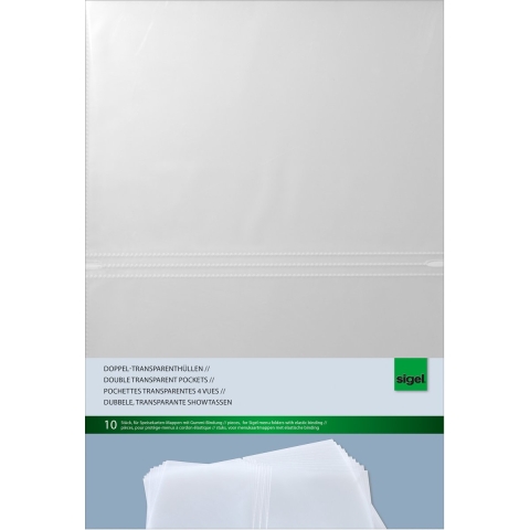 Sigel Dubbele transparante hoes SM180 10 stuk(s)