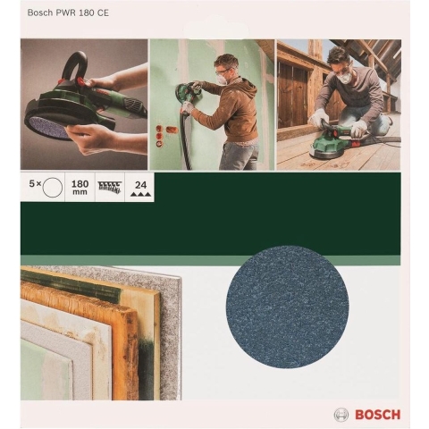 Bosch Accessories 2609256D35 PWR180 slijpsteen 180 mm K24 5 stuks 1 stuk(s)