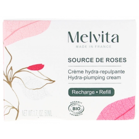 Melvita Source de Roses Hydra-Plumping Cream Navulling | 50 ml