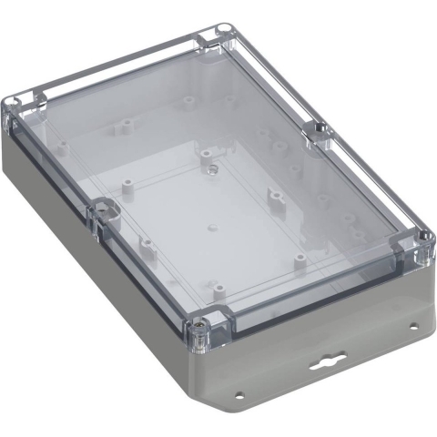 TRU COMPONENTS TC-10860984 Flensbehuizing 209.70 x 139.80 x 45.10 Polycarbonaat Lichtgrijs 1 stuk(s)