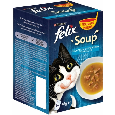 Felix Soup Original Combipack Kattensoep 2 Combipacks (8 doosjes)