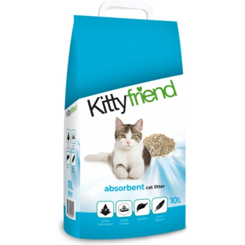 Kitty Friend Absorbent kattenbakvulling 3 x 10 liter