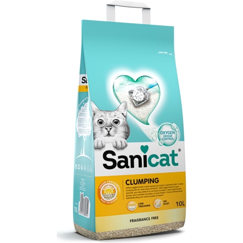 Sanicat Clumping geurloos kattenbakvulling 2 x 10 liter