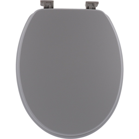 Tendance Toiletbril Breeze - grijs - MDF hout - universeel - standaard wc bril -