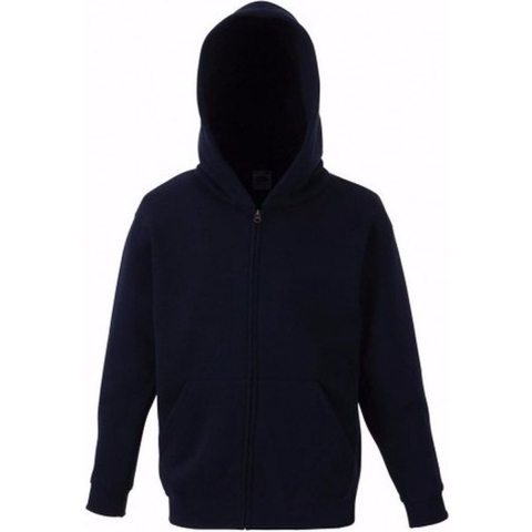 Navy blauw katoenmix vest met capuchon voor jongens 152 (12-13 jaar) -
