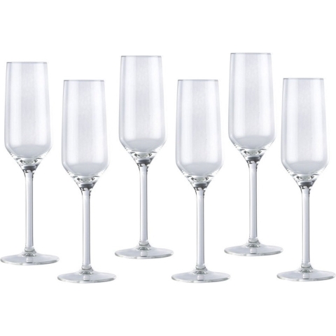 Champagneglas / glazen 12x stuks 22 centiliter -