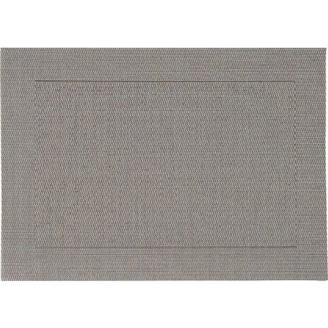 Tafel Placemats - 6x stuks - grijs - gevlochten - 45 x 30 cm - onderleggers -