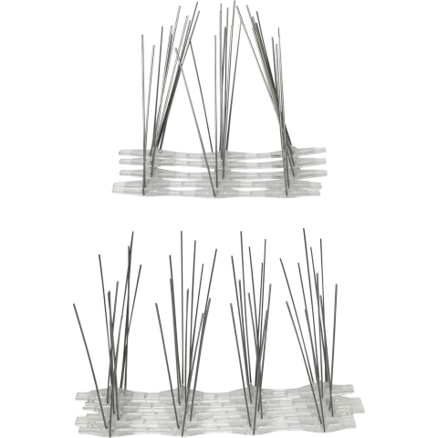 Antiklimstrips vogelpinnen - 30x - metaal - 495 cm - inbraakbeveiliging -