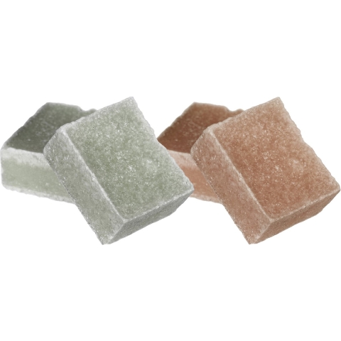 Amberblokjes/geurblokjes - sandelhout en eucalyptus - 6x stuks - huisparfum -
