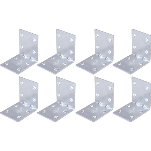 AMIG hoekankers/stoelhoeken - 32x - verzinkt staal - breedte 4cm - lengte 2 x 5cm -