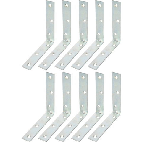 AMIG hoekankers/stoelhoeken - 32x - verzinkt staal - breedte 1.9cm - lengte 2 x 10cm -