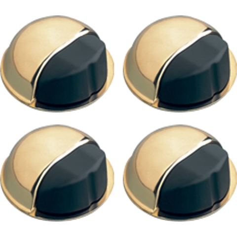 AMIG Deurstopper/deurbuffer - 4x - D50mm - zelfklevend - goud -