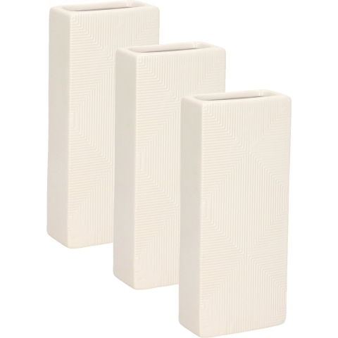 Waterverdamper - 6x - ivoor wit - keramiek - 400 ml - radiatorbak luchtbevochtiger - 7,4 x 17,7 cm -