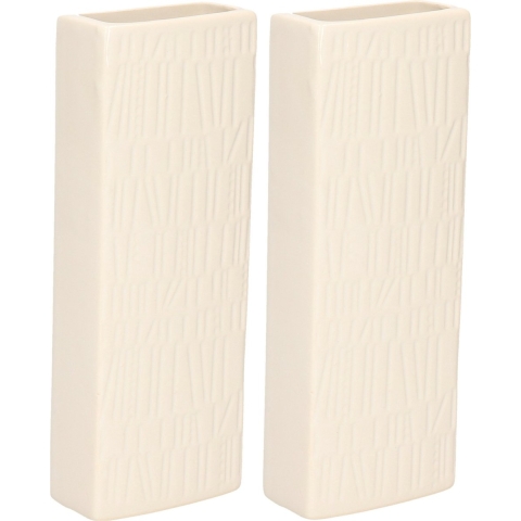 Waterverdamper - 4x - warm wit - keramiek - 400 ml - radiatorbak luchtbevochtiger - 7 x 18,5 cm -