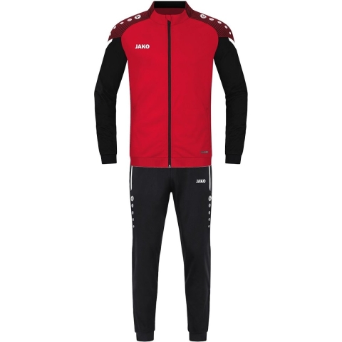 JAKO M9122K Trainingspak Polyester Performance Kids - Rood/Zwart - 116