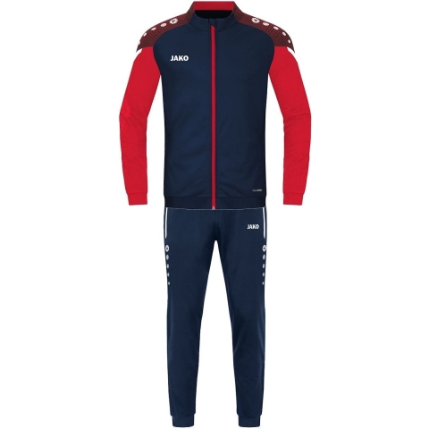 JAKO M9122K Trainingspak Polyester Performance Kids - Marine/Rood - 140