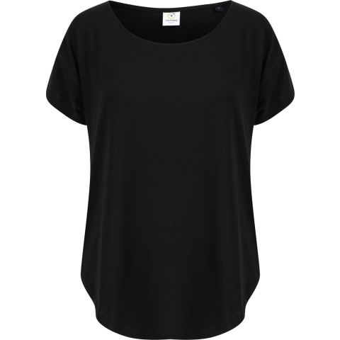 Tombo TL527 Scoop Neck T - Black - XS