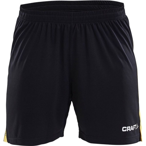Craft 1905577 Progress Contrast Short W - Black/Yellow - XXL