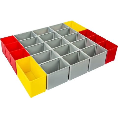 L-BOXX Indelings-set | B349xD265xH63 mm | blauw/geel/oranje/rood/groen/grijs | Blauw/geel/oranje/rood/groen/grijs | 1 stuk - 6000010089 6000010089