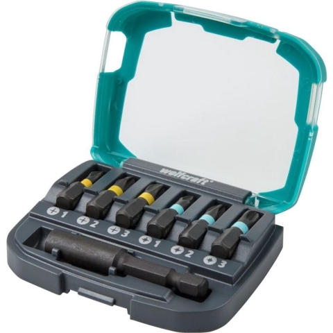 Wolfcraft Impact-bit-box | Kruiskop | PH/PZ 1-3 | 7-delig | 1 set - 2974000