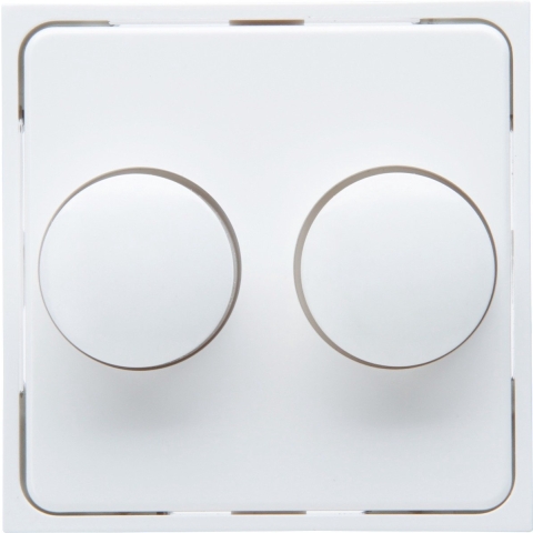Kopp HK07 PURE mat wit afdekplaat + knop DUO dimmer - 4624035