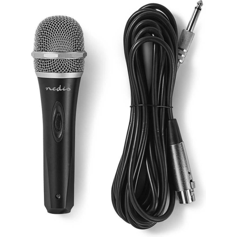 Nedis Bedrade Microfoon | 5 m | 50 Hz | 1 stuks - MPWD50BK MPWD50BK