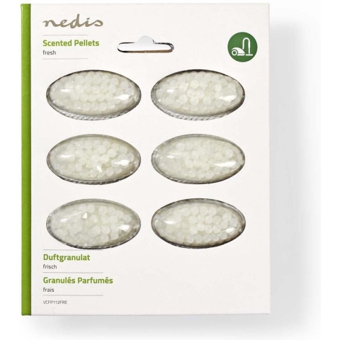 Nedis Geurparels voor Stofzuiger | Fris | 6 navullingen | Wit | 10 stuks - VCFP112FRE VCFP112FRE
