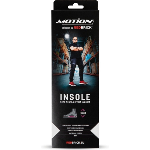 Redbrick Motion Inlegzool High 1000038 | Zwart | Maat 45 - 00.197.013.45