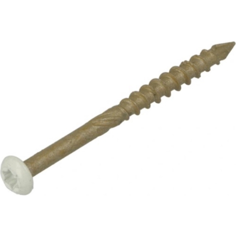 Dynaplus Gevelschroef Ar-Bronze Ck Witte Kop Torx TX15 4.0X40/22  | 200 stuks - 0284.08.25608